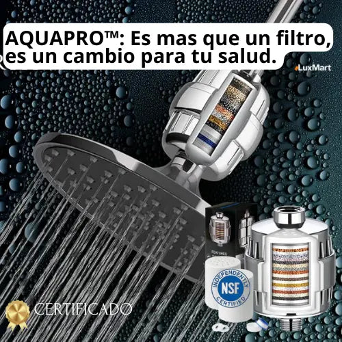 AQUAPRO™: Agua Mas Limpia y Pura con 15 Niveles de Filtración